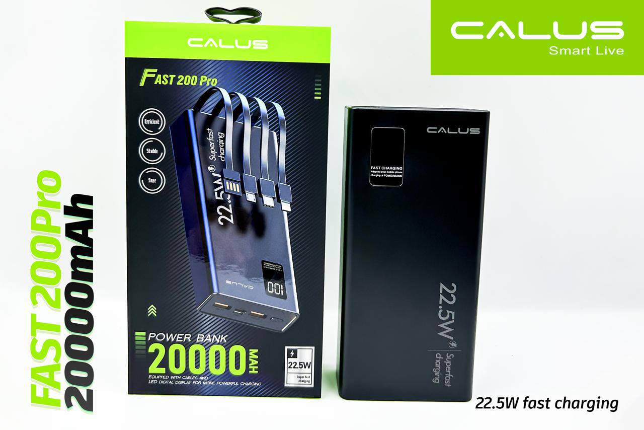 پاوربانک 20000میلی آمپر ساعت  CALUS Fast 200 Pro