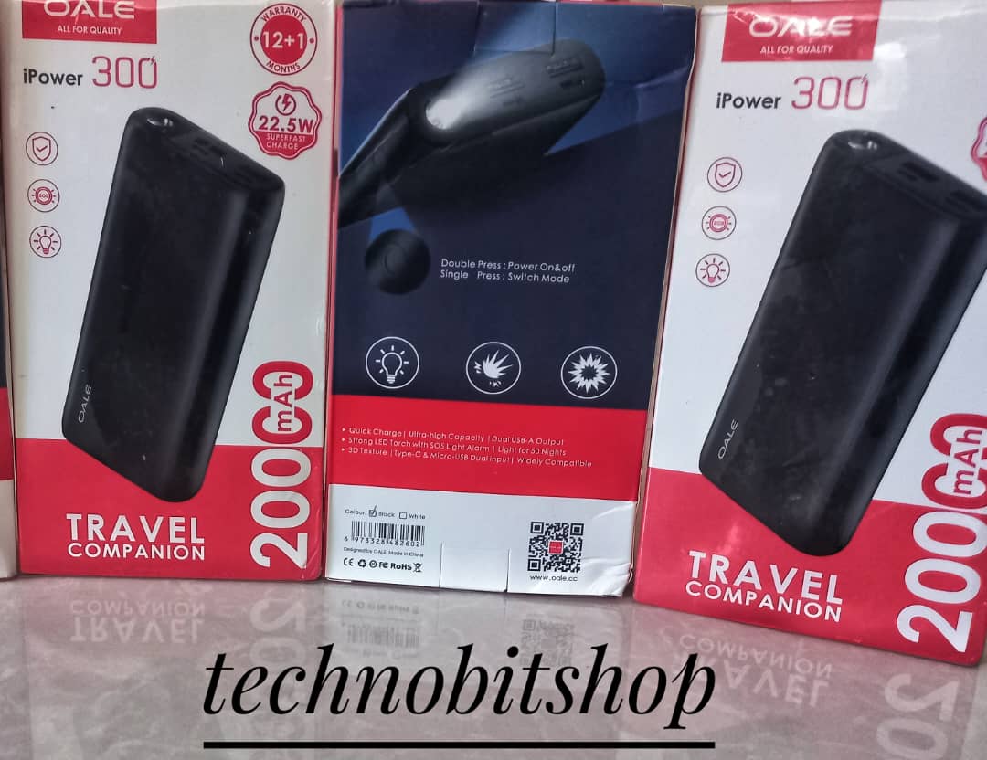 پاوربانک 20000میلی آمپر ساعت  OALE iPower 300