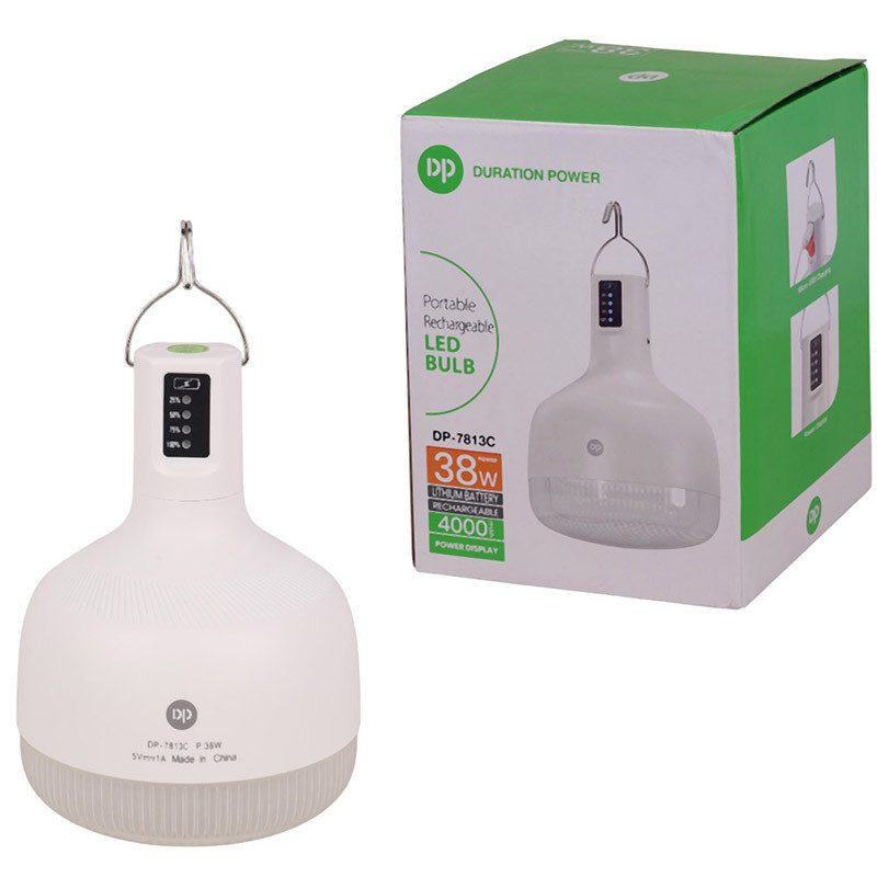 لامپ آویزدار شارژی 4000 میلی آمپر دی پی مدل DP-7813C توان 38W